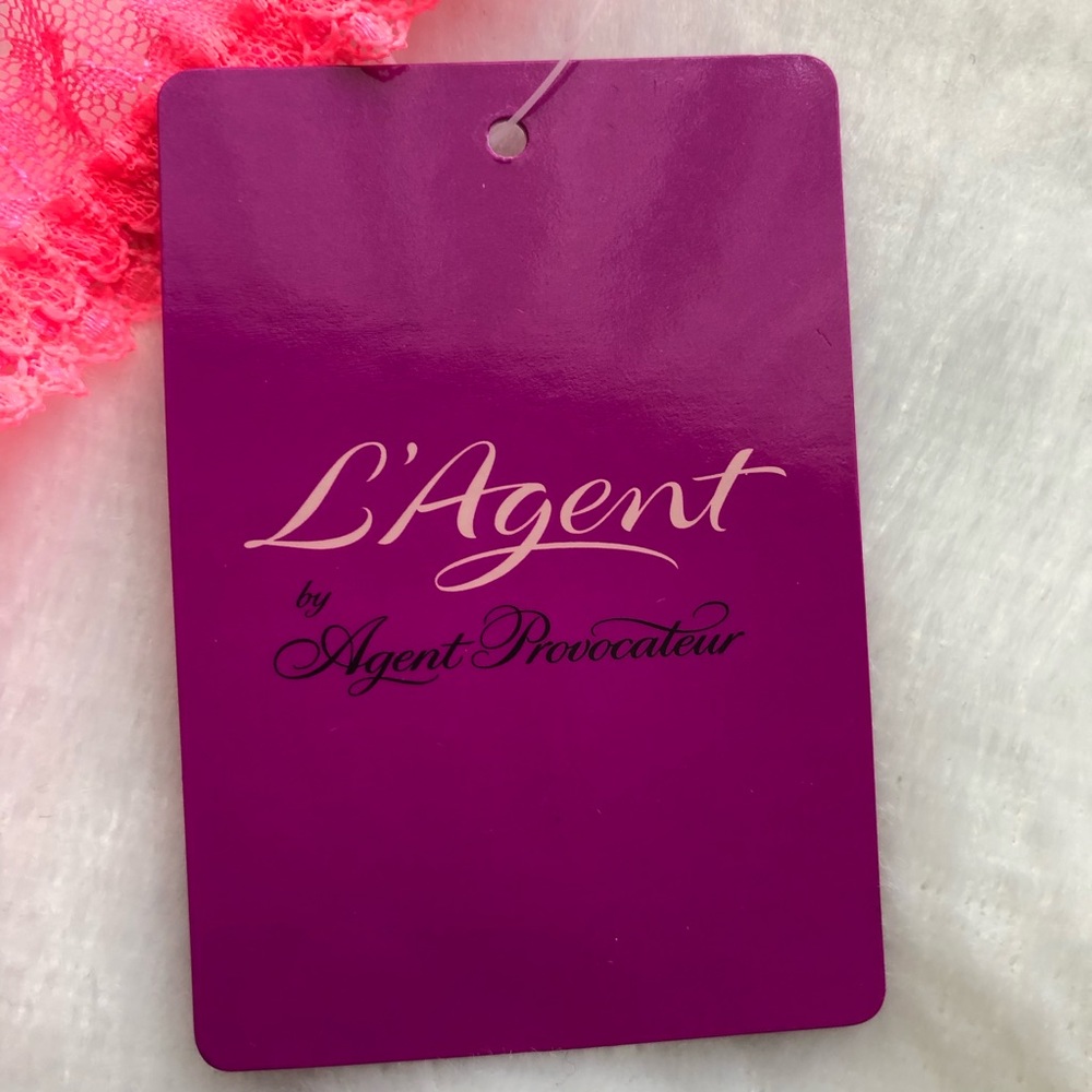 L’Agent by Agent Provocateur Monica Neon Melon Thong Large - Picture 10 of 11